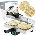 CucinaPro Pizzelle Maker 220-05P - Makes Two 5 Cookies at a Time