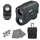 Nikon Laser 30 Laser Rangefinder 6X Magnification Bundle with 3 CR2 Batteries and Lens Cloth