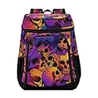 Skulls Cooler Zaino a tenuta stagna Cooler Cooler isolato Lunch Cooler Bag 30 Lattine Campeggio Raffreddatori per Uomini Donne