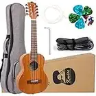 Kmise 8 Strings Ukulele Kit Tenor Uke Ukelele With Strap Strings Picks Gig Bag