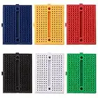 FULARR® 6Pcs Premium 170 Punti Mini Breadboard Set, 6 Colori Senza Saldatura Basetta Piastra Sperimentale Breadboard, per Arduino Raspberry Pi