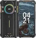 AGM H5 Telephone Portable Incassable Dual 4G Telephone Incassable Android 12 Smartphone, 20 MP caméra de Vision Nocturne, 48 MP caméra, 7000 mAh, IP68 étanche à l'eau, 4 Go RAM 64GB ROM