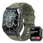 Reloj Inteligente para Hombres Bluetooth Dail Answer Calls 1.85 "Rastreador de Actividad física con Monitor de sueño de frecuencia cardíaca Reloj Deportivo Compatible con teléfonos Android iOS