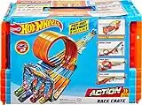 Hot Wheels GKT87 - Rennkiste mit 3 Stunts in 1 Set, transportable einfache Aufbewahrung, 6 bis 10 Jahre