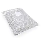 HANGERWORLD Professional Mesh Net Wash Laundry Bag with Zipper - For Socks Delicates and Baby Clothes - White, 24in x 17.5in