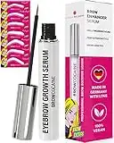 BROWCOCA!NE® eyebrow growth serum for thicker brows I vegan eye-brow booster for rapid brow growth by Svenja Walberg I test winner eyebrow growth MADE IN GERMANY I +template for your perfect shape