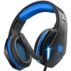 Stynice LED Headset mit Mikrofon für PS4 PC Xbox, 3.5 mm Gamer Gaming Kopfhörer für Xbox One, Playstation 4, Klarer Surround Sound mit Kabel Over Ear Noise Cancelling