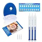 TTeeth Whitening Kit 3×3ml Whitening Gel Pen with Professional LED Light Reduce Sensitive Teeth Whitening Kit Remove Stains Whiten Teeth Quick Resultsner Kit, White Teeth for Fast Result