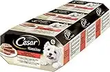 Cesar Hundefutter Nassfutter Klassiker Selektion Terrines en Duo, 24 Schalen (3 x 8 x 150g)