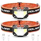 Headlamp KONZEN,2 Pack 1000 Lumens USB Headlamp Rechargeable,8 Lighting Modes LED Headlamp,IPX4 Adjustable Waterproof Headlight,Suitable for Adults Rideing,Climbing,Fishing