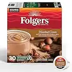 Folgers Hazelnut Cream Flavoured Coffee, Single-Serve K-Cup Pods For Keurig Coffee Makers, 30 Count