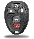 KeylessCanada © 1 New Keyless Entry 5 Button Remote Start Car Key Fob Shell Case for Select GM Chevrolet Buick Pontiac & Saturn FCC KOBGT04A 22733524 - Shell Only