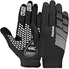 GripGrab Unisex – Erwachsene Ride Winddichte Gepolsterte Übergangs Fahrradhandschuhe Leichte rutschfeste Frühling Herbst Radsporthandschuhe Fahrrad Handschuhe Winter, Schwarz, L