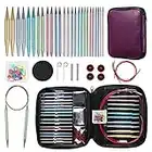 Ruidi 13 Pairs of Interchangeable Circular Knitting Needles Set