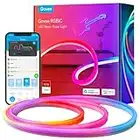 Govee Neon RGBIC Rope Lights with Music Sync, DIY Design, Works with Alexa, Google Assistant, 10ft LED Strip Lights for Gaming, Bedroom Living Room Decor (Not Support 5G WiFi)