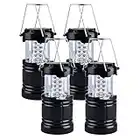 Upgrade LED Camping Lantern, Camping Light with Magnetic Base, 4 Pack Led Lanterns for Power Outages, Camping, Fishing, Outdoor, Tent, Hiking, Home, Emergency, Hurricane, Storm