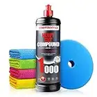 Menzerna Heavy Cut Compound 1000 Polish abrasif (1L) Set de polissage pour voiture - Elimine en profondeur les traces de ponçage et les rayures - auto polissant, polish, pâte abrasive | 6-pièces