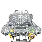 Shopping Cart Cover for Baby ICOPUCA Cotton High Chair Cover, Reversible, Machine Washable for Infant, Toddler, Boy or Girl Large (Grey Arrow Print)