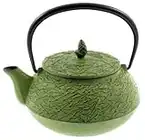 Iwachu 480-137 Iron Teapot Tetsubin, Green Pine Needle