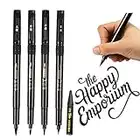 VAKKI Calligraphy Pen, 4 Sizes Refillable Brush Calligraphy Art Pens and 1 Refills for Calligraphy Beginners Writing, Lettering, Signature, Bullet Journaling, Art Drawing, Illustration, Design