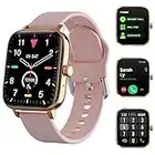 TOZDTO Smart Watch Gift for Men Women, 1.7" Full Touch Screen Smartwatch with Text and Call for Android iOS Phones, GPS Fitness Tracker Watches with Sports Modes, Pedometer, Distance, Calories (Pink)