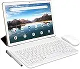 TOSCIDO Tablet 10 Pulgadas Android 11 Tableta 4GB RAM 64GB Ampliable 512GB, Octa Core,Dual SIM 4G LTE,WiFi,Video Chat,Función teléfono-con Funda Protectora,Ratón,Teclado Bluetooth, Oro