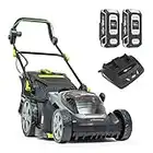 Murray 2x18V (36V) Lithium-Ion 37cm Cordless Lawn Mower IQ18WM37, Powered by Briggs & Stratton, up to 425 m2, Including 2x 2.5Ah Battery and Dual Charger, 5 Years Warranty