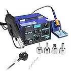 Digital Electronic Soldering Station 2 in 1 Digital Soldering Iron Kit with Hot Air Gun 862D+