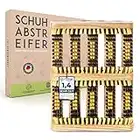 ZENVENTURE® Schuhabstreifer - Robuster Schuhabstreifer für aussen & innen - Aus langlebigem Weißdorn-Holz & mit Antirutsch-Profil [36 x 27 x 5 cm] - Schuhputzer für zu Hause und unterwegs (Beige)