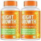 KTD BIOLABS Pack of 2 Height Growth Maximizer - Natural Height Booster Teen Vitamins - Made in USA - Growth Pills to Reach Height & Grow Taller - Height Increase Pills for Adults & Kids Growth