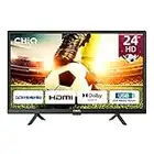 CHiQ TV,24 Zoll(60 cm),HD Ready, LED Fernseher,Dolby Audio,H.265/HEVC,USB Media Player,Triple Tuner(DVB-T/T2/C/S2),HDMI/USB/Kopfhörer/CI/RF,Hotelmodus,Monitor und TV mit Doppeltem Verwendungszweck