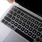 EooCoo Ultra Dünn Tastaturschutz Kompatibel für 2022-2020 Neu M2/M1 MacBook Pro 13 Zoll A2338 A2289 A2251 mit Touch Bar und Touch ID, QWERTZ EU-Layout, TPU Klar