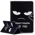 Billionn per iPad da 9,7 Pollici (Modello 2018/2017, 6a/5a Generazione), Copertura in PU Premium per iPad Air 2/Air 1/PRO 9.7 Pollici 2016, Sveglia/Sospensione Automatica, Don't Touch My Pad