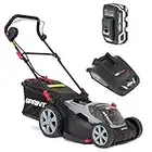 Sprint 18V Lithium-Ion 37cm Cordless Lawn Mower 370P18V, Powered by Briggs & Stratton, up to 520 m2, Including 1 x 5Ah Battery and Single Charger, 5 Years Warranty