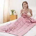 Pro Maison Weighted Blanket for Adults, Teenagers, Children, Weighted Anxiety Blanket - Pink 122x183cm 7kg, Single/Double Bed