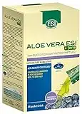 ESI - Aloe Vera+Forte, Integratore Alimentare con Succo Concentrato di Mirtillo, Offre Benessere al Tratto Gastrointestinale, con vitamine A, C e polisacaridi, Senza Glutine e Vegan, 24 Pocket Drinks