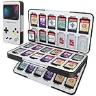 HEIYING Spiele Aufbewahrung Schutzhülle für Switch&Switch OLED Game Card, Benutzerdefiniertes Muster Switch Lite Game Card Storage mit 48 Game Card Slots und 24 Micro SD Card Slots.