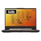 ASUS TUF Gaming F15 FX506LHB - Ordenador Portátil Gaming de 15.6" Full HD 144Hz (Intel Core i5-10300H, 16GB RAM, 512GB SSD, GTX 1650 4GB, Sin Sistema Operativo) Color Negro - Teclado QWERTY español