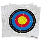 Pack of 20 Wollowo Archery & Crossbow Paper Target Faces 42x42cm