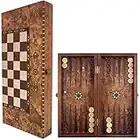 Juego de Backgammon, Backgammon Madera, Tavla, Tric Trac, 50 x 23 cm