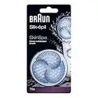 Braun 79-E - Cepillo exfoliante de recambio, diseñado para Silk-épil 9 SkinSpa, color blanco/azul