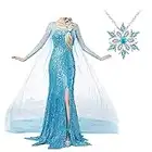 Princess Dress for Women Costume Halloween Cosplay Halloween Chiristmas (Medium,Blue)