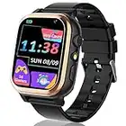 Reloj Inteligente para niños,Smartwatch Niños con Juegos, música, grabación de Video y Audio, Juguetes para niños de 3 a 6 años de Edad, Reloj de Pantalla táctil para niños(Black)