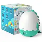 Livatro Kids BPA FREE Humidifier with Diffuser, Ultrasonic Quiet Air Humidifiers for Baby Kids Bedroom Nursery with Night Light, Timer and Auto-Shut Off, Last up to 40Hours, Dinosaur with Fun Stickers