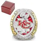 WANZIJING Kansas City Chiefs Meisterschaft-Ring für Männer, 2019-2020 NFL Super Bowl Replica Ringe Geschenk für Fans,with Box,12