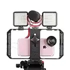 Ulanzi U Rig Pro Smartphone Video Rig, iPhone Kameratechnik Fall, Telefon Video Stabilisator Grip Stativanschluss für videomaker Filmen videofilmer für iPhone X 8 Plus Sumsang