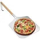 Onlyfire Pala per Pizza Grande Buccia di Alluminio Pizza 30,5 Centimetri x 35.6 cm per la Cottura della Pizza Fatta a Mano, 91,4 cm nel complesso, per Qualsiasi Esterno o Interno Pizza Grill Forno