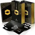 AEY Catcher® Playing Cards - Zauberkarten (Luxe Edition) Kartendeck Zaubertricks - Spielkarten schwarz - Pokerkarten