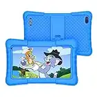 TOSCIDO Tablet Niños 7 Pulgadas Android 11 Tableta 2GB RAM + 32GB ROM(TF 128GB), Quad Core,WiFi, Bluetooth, Doble Cámara, Kids Juego Educativos Tablet con Pantalla IPS HD, con Funda Protectora (Azul)