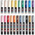 Posca PC-1M Paint Art Marker Pens - Fabric Glass Metal Pen - Full Range Set of all 21 Colours